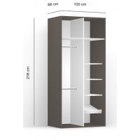 DULAP LEX 100-218-66 C GRI/CZP/O